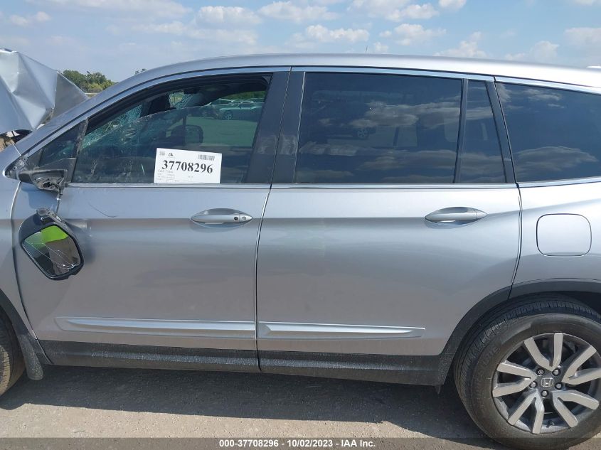 2019 Honda Pilot Ex-L VIN: 5FNYF5H51KB005615 Lot: 37708296