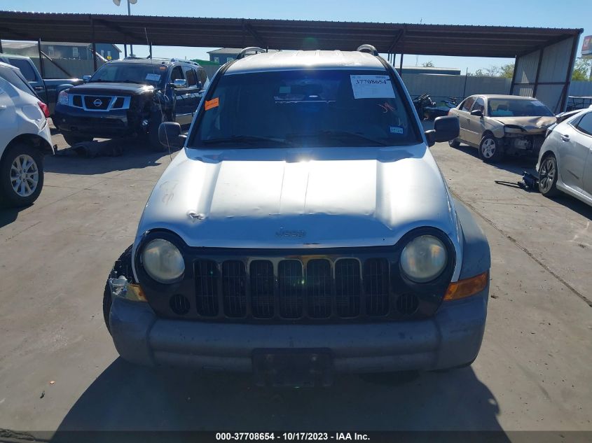 2006 Jeep Liberty Sport VIN: 1J8GL48K76W195824 Lot: 37708654