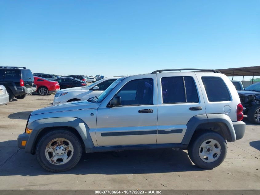 2006 Jeep Liberty Sport VIN: 1J8GL48K76W195824 Lot: 37708654