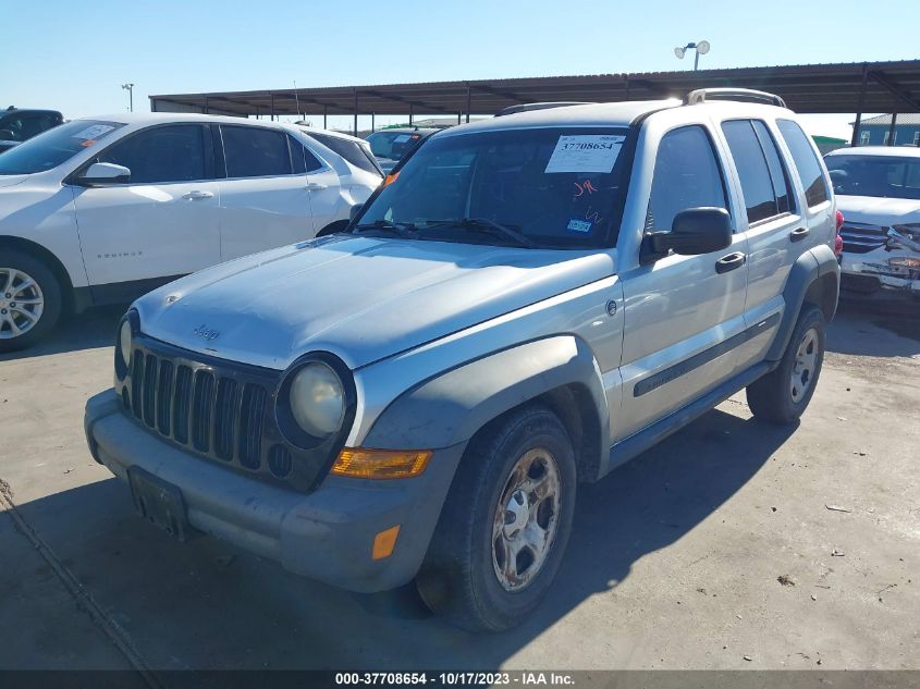 2006 Jeep Liberty Sport VIN: 1J8GL48K76W195824 Lot: 37708654