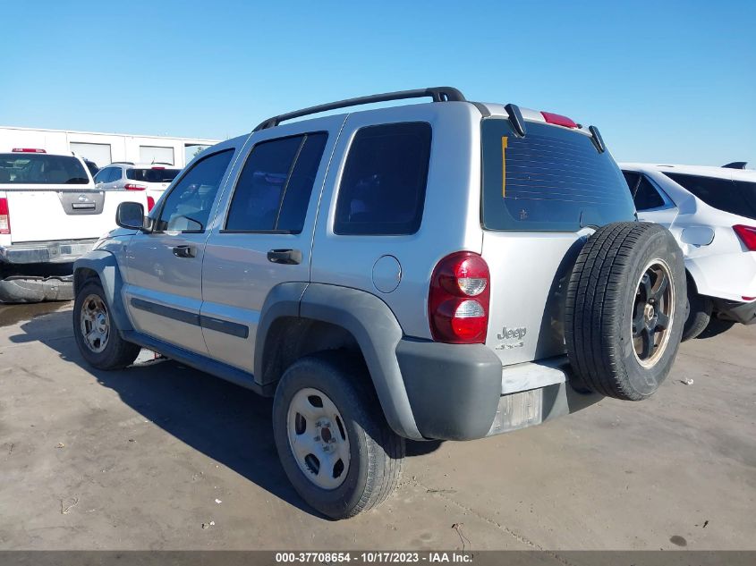 2006 Jeep Liberty Sport VIN: 1J8GL48K76W195824 Lot: 37708654