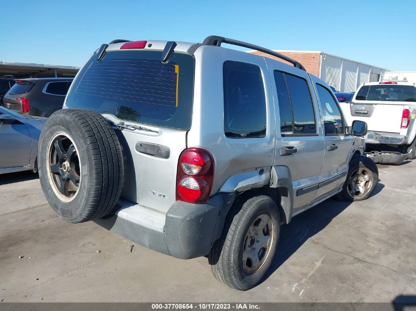 2006 Jeep Liberty Sport VIN: 1J8GL48K76W195824 Lot: 37708654