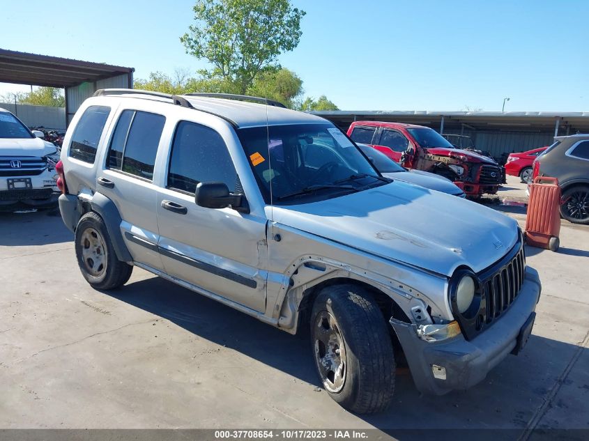 2006 Jeep Liberty Sport VIN: 1J8GL48K76W195824 Lot: 37708654