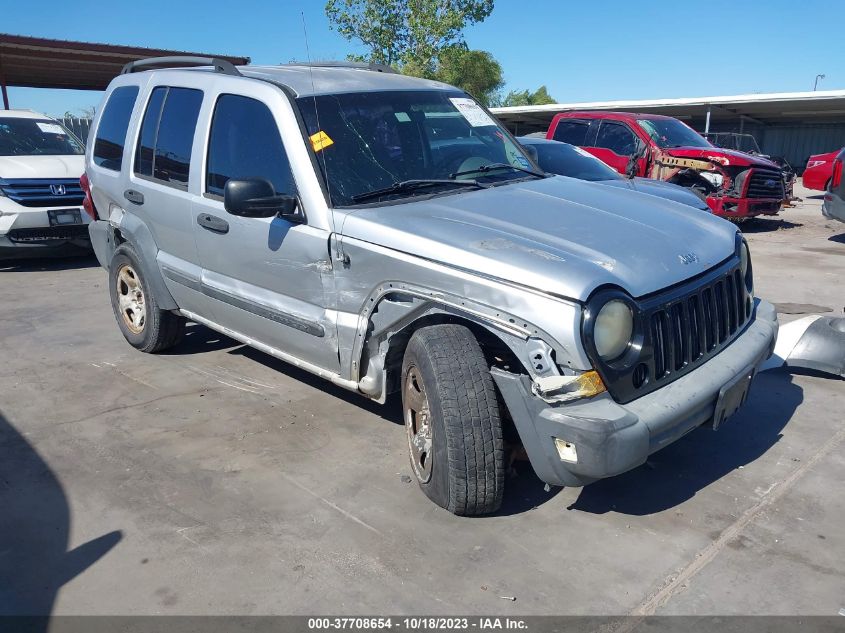 2006 Jeep Liberty Sport VIN: 1J8GL48K76W195824 Lot: 37708654