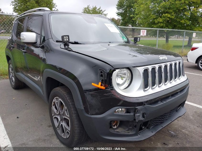 2017 Jeep Renegade Limited 4X4 VIN: ZACCJBDB6HPE59072 Lot: 37709172