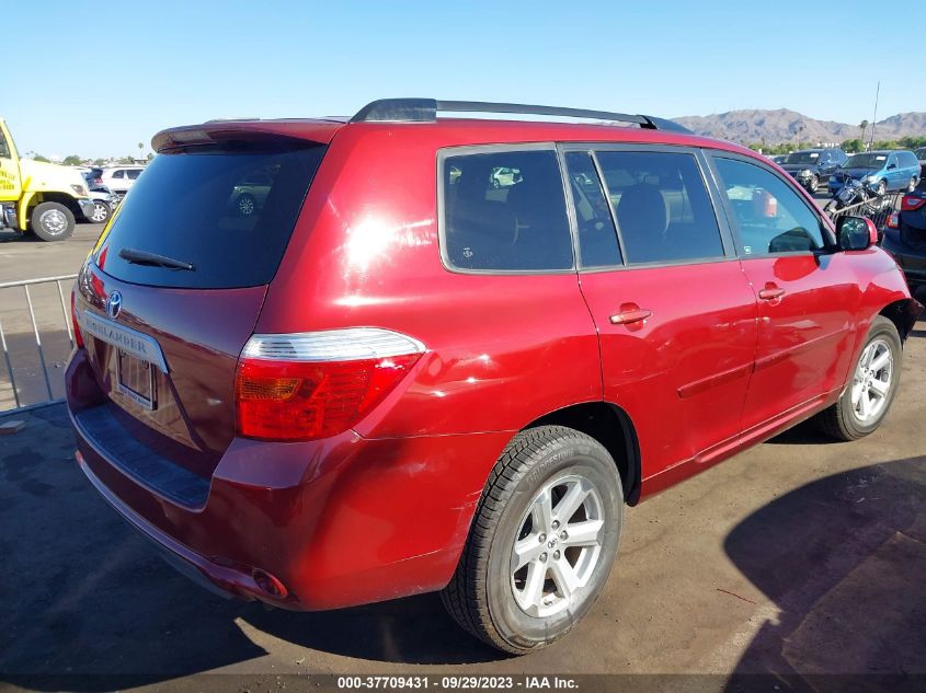 2009 Toyota Highlander Base VIN: JTEDA41A192004648 Lot: 37709431