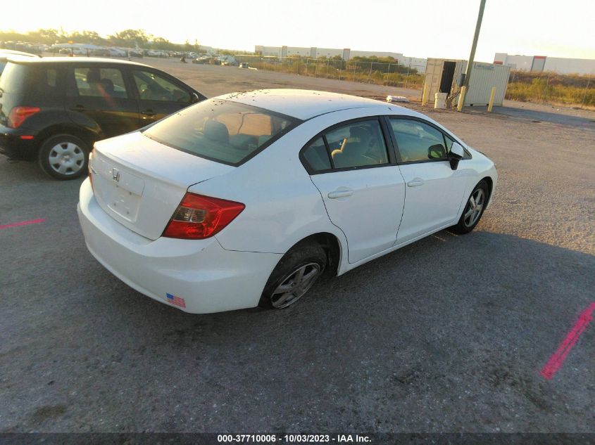 2012 Honda Civic Lx VIN: 19XFB2F50CE378012 Lot: 37710006