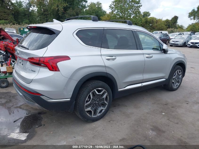 2021 Hyundai Santa Fe Hybrid Limited VIN: KM8S5DA10MU010949 Lot: 37710129