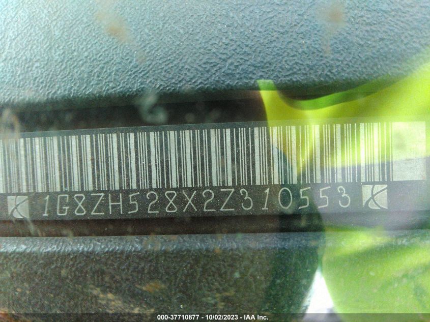 2002 Saturn Sl VIN: 1G8ZH528X2Z310553 Lot: 37710877