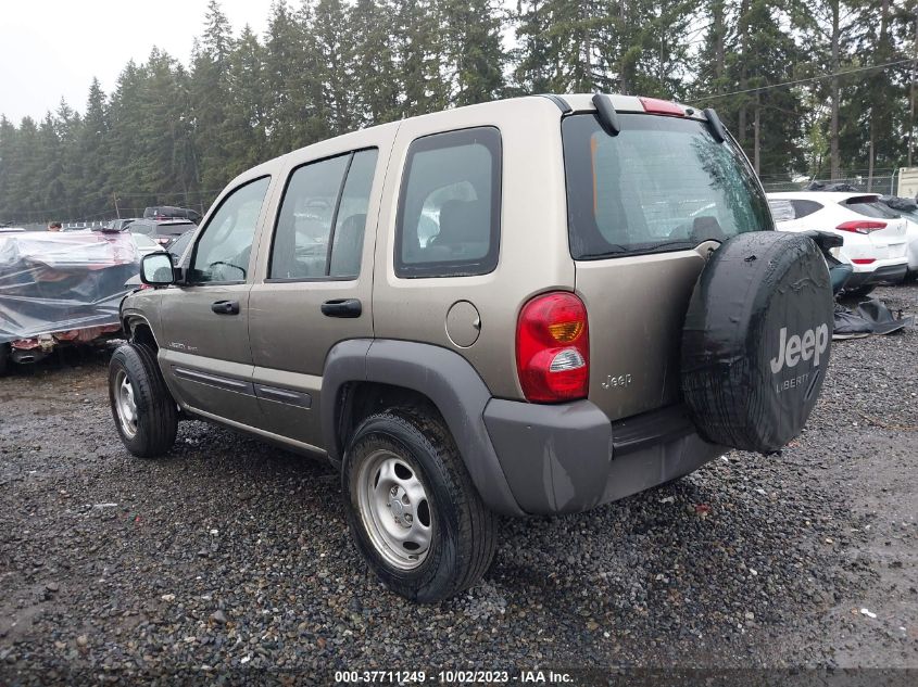 1J4FK48133W662773 2003 Jeep Liberty Sport