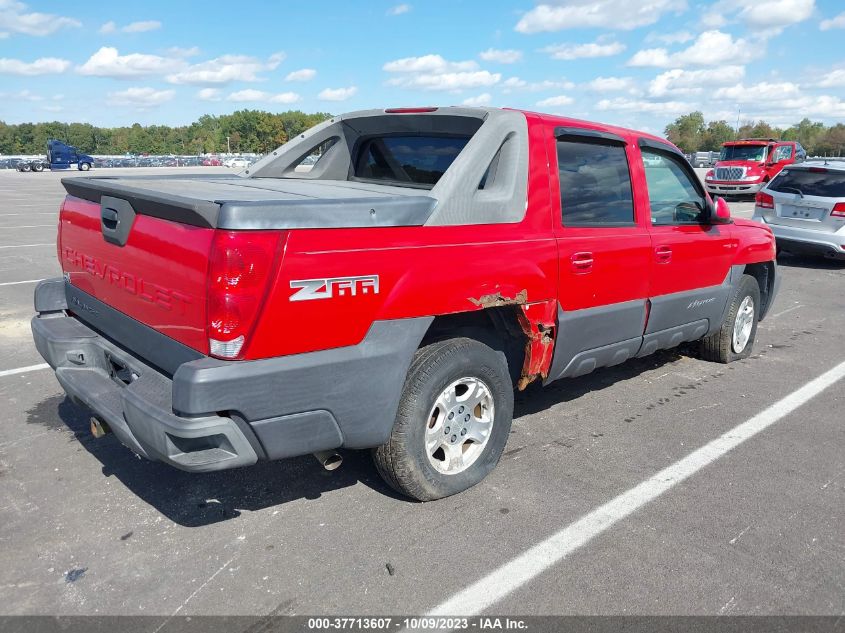 2004 Chevrolet Avalanche Z66 VIN: 3GNEC12T54G138829 Lot: 37713607