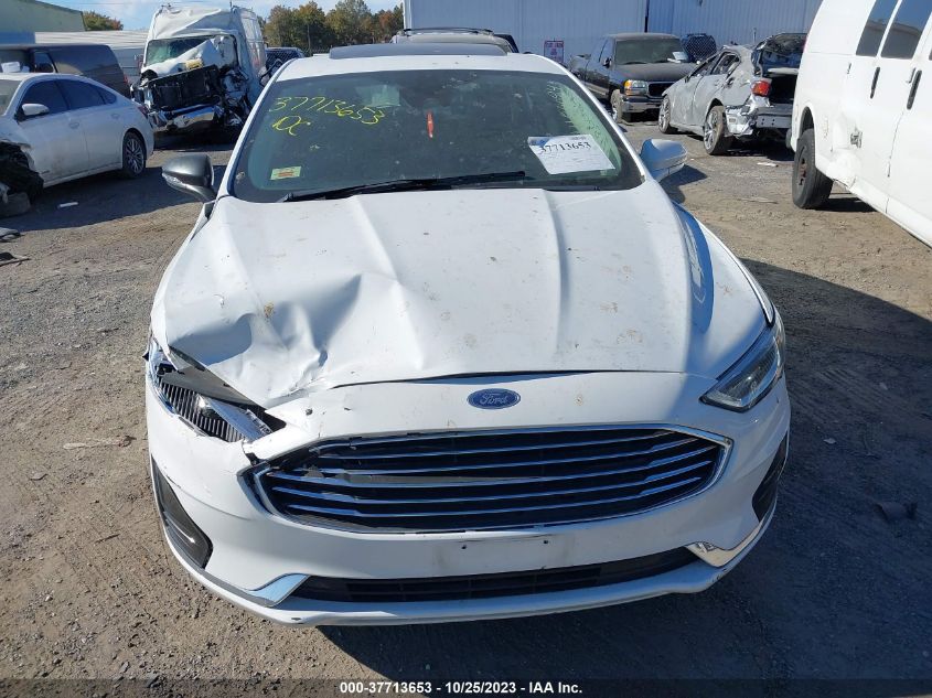 2019 Ford Fusion Sel VIN: 3FA6P0CD8KR139743 Lot: 37713653