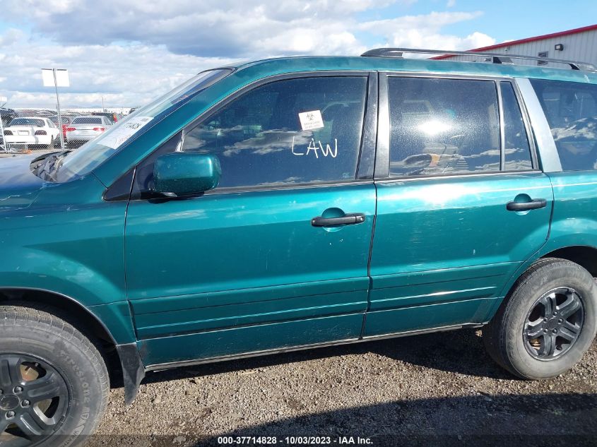 2003 Honda Pilot Ex VIN: 2HKYF18493H544888 Lot: 37714828