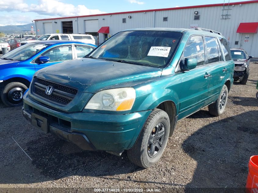 2003 Honda Pilot Ex VIN: 2HKYF18493H544888 Lot: 37714828