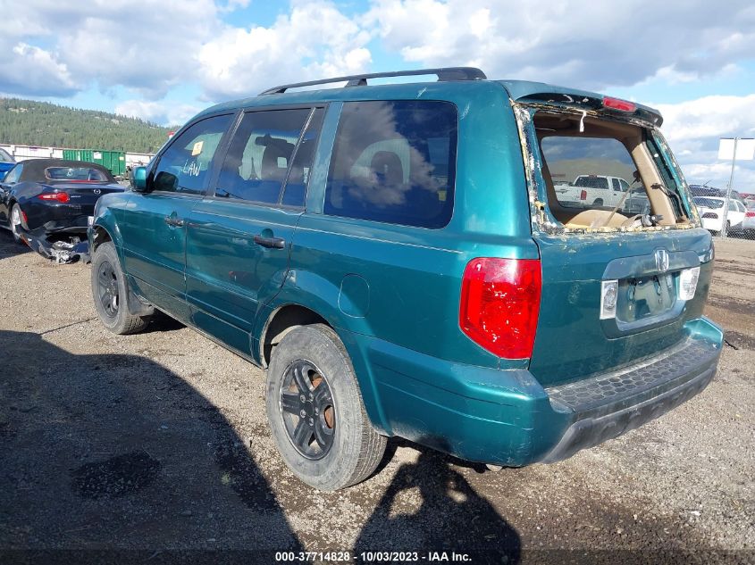 2003 Honda Pilot Ex VIN: 2HKYF18493H544888 Lot: 37714828