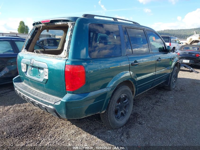 2003 Honda Pilot Ex VIN: 2HKYF18493H544888 Lot: 37714828