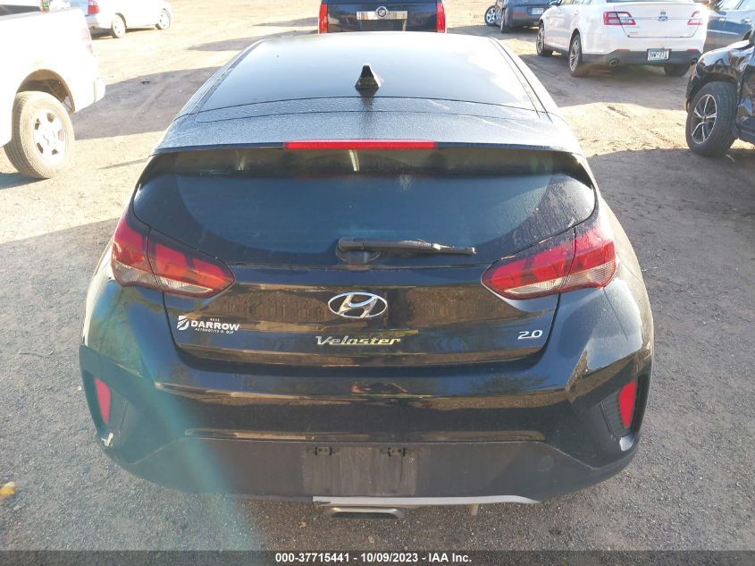 2019 Hyundai Veloster 2.0 VIN: KMHTG6AF0KU016611 Lot: 37715441