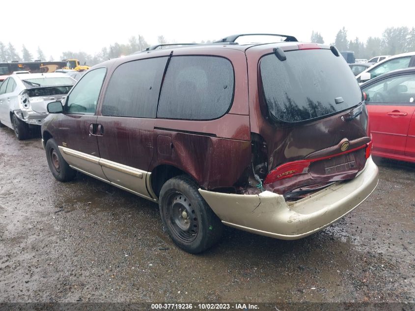 2000 Mercury Villager Estate VIN: 4M2XV14T5YDJ15590 Lot: 37719236