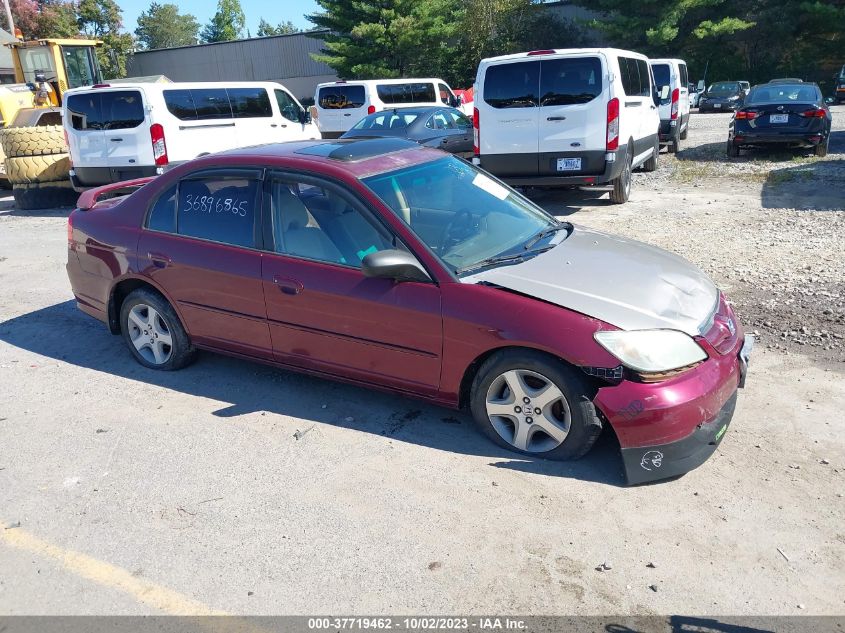 2004 Honda Civic Ex VIN: 2HGES26774H500353 Lot: 37719462