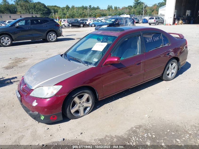 2004 Honda Civic Ex VIN: 2HGES26774H500353 Lot: 37719462