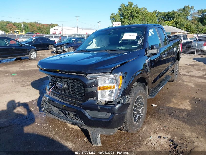 2022 Ford F-150 Xl VIN: 1FTEX1EP2NKD75560 Lot: 37721387