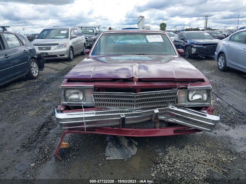 1980 Chevrolet El Camino VIN: 1W80HAR402265 Lot: 37722320