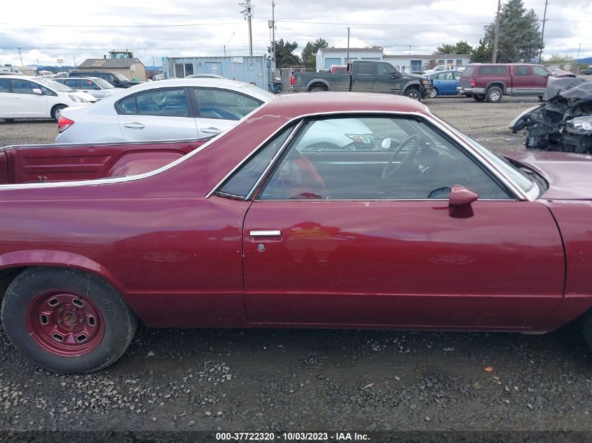 1980 Chevrolet El Camino VIN: 1W80HAR402265 Lot: 37722320