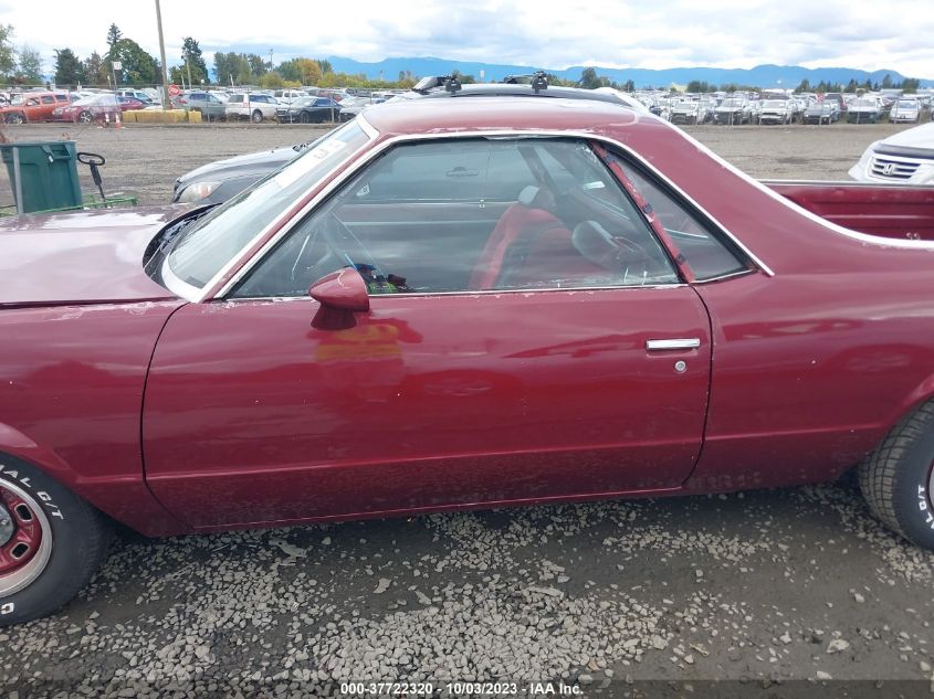 1980 Chevrolet El Camino VIN: 1W80HAR402265 Lot: 37722320