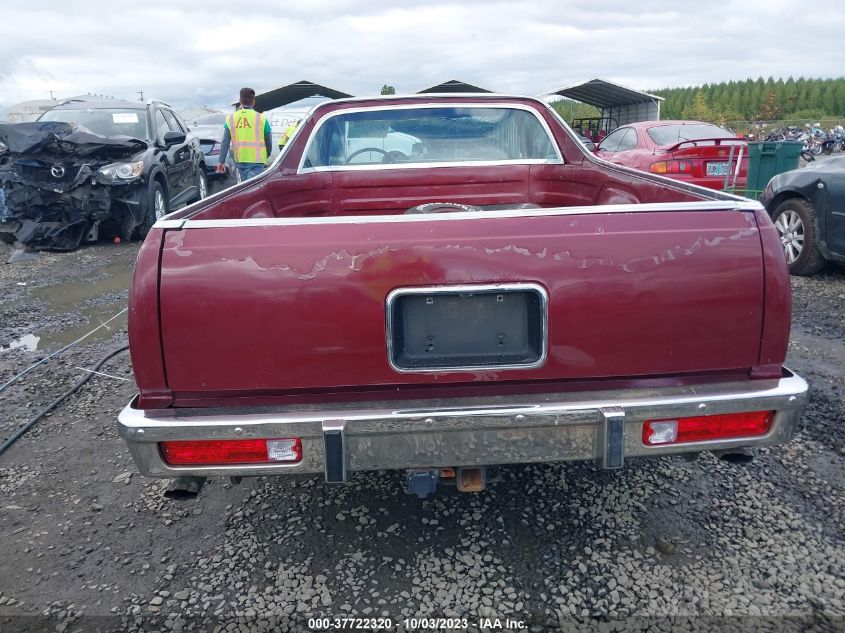 1980 Chevrolet El Camino VIN: 1W80HAR402265 Lot: 37722320