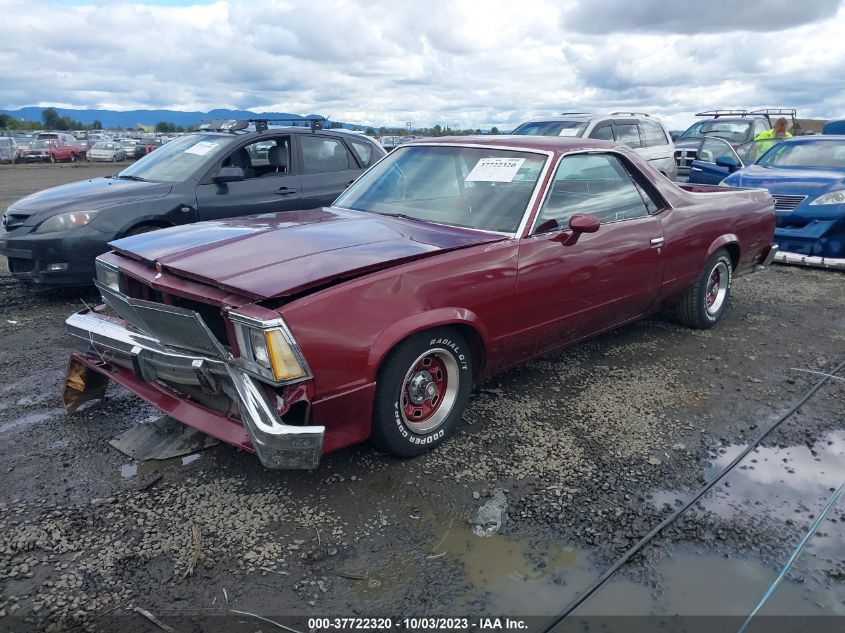 1980 Chevrolet El Camino VIN: 1W80HAR402265 Lot: 37722320