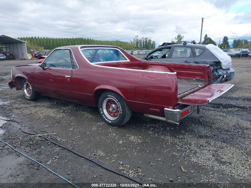 1980 Chevrolet El Camino VIN: 1W80HAR402265 Lot: 37722320