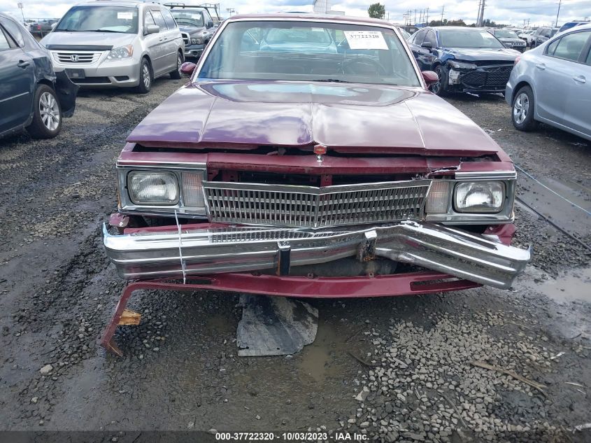 1980 Chevrolet El Camino VIN: 1W80HAR402265 Lot: 37722320