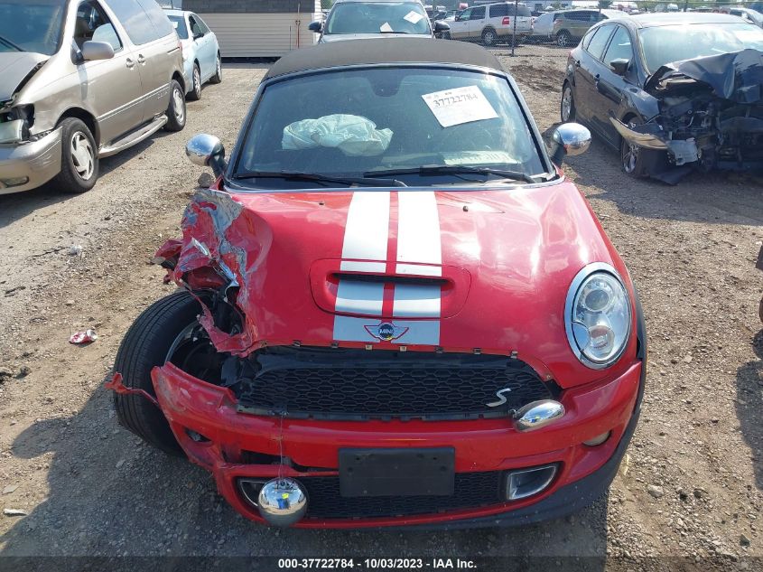 2013 Mini Cooper Roadster S VIN: WMWSY3C50DT594259 Lot: 37722784