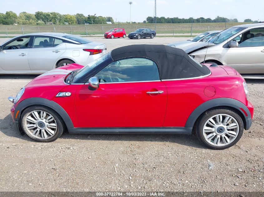 2013 Mini Cooper Roadster S VIN: WMWSY3C50DT594259 Lot: 37722784