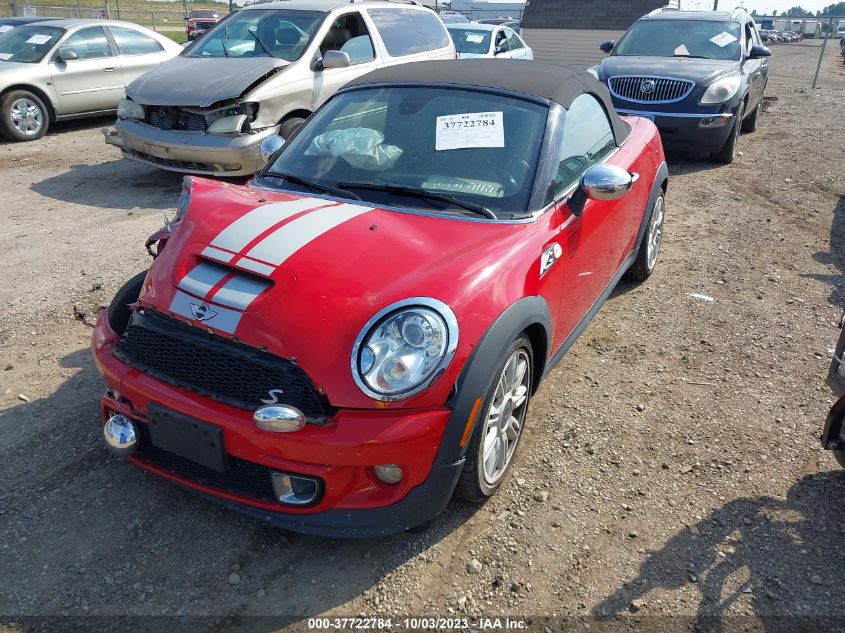 2013 Mini Cooper Roadster S VIN: WMWSY3C50DT594259 Lot: 37722784