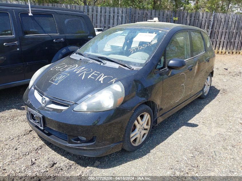 2008 Honda Fit Sport VIN: JHMGD38648S019498 Lot: 37725200