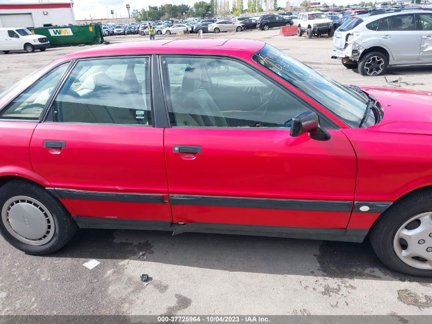 1990 Audi 80 VIN: WAUEA08A9LA004981 Lot: 37725964