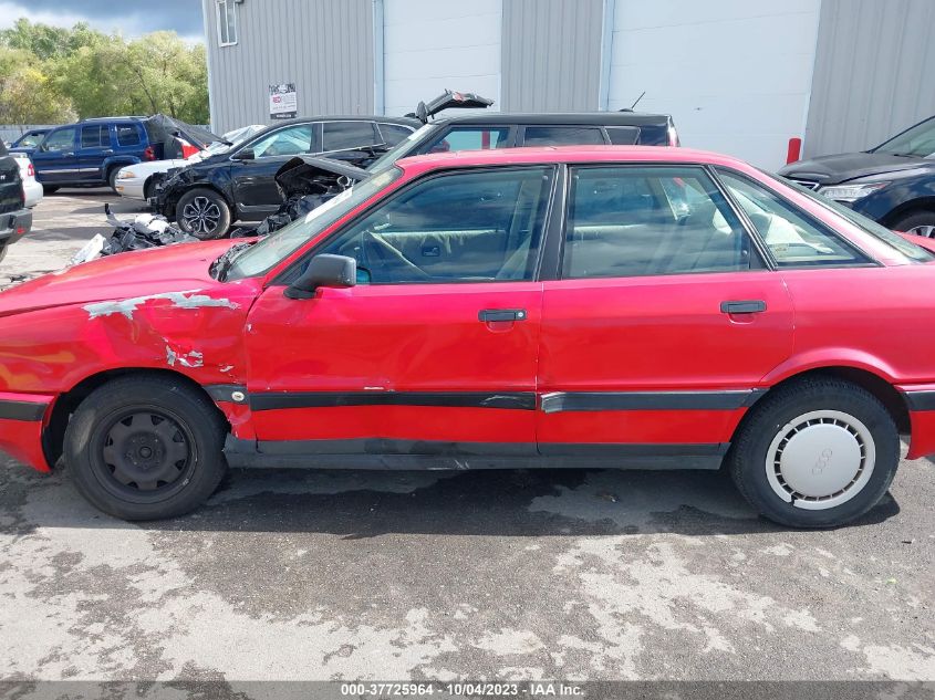 1990 Audi 80 VIN: WAUEA08A9LA004981 Lot: 37725964