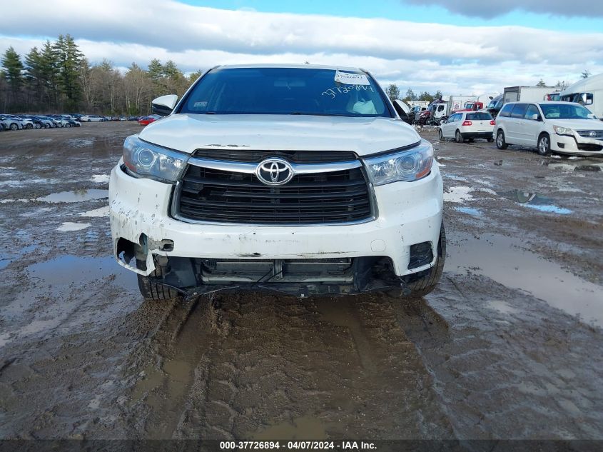 2016 Toyota Highlander Le V6 VIN: 5TDBKRFH1GS345436 Lot: 40229809