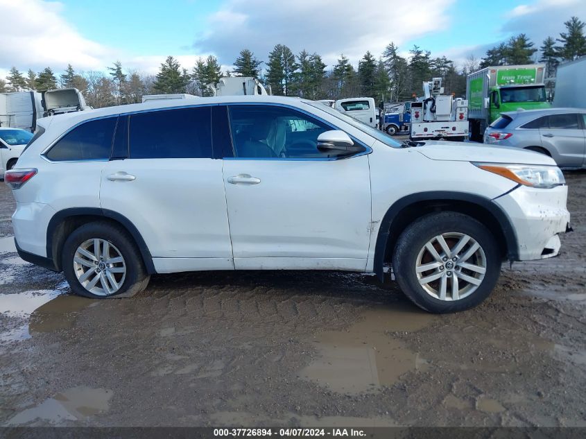 2016 Toyota Highlander Le V6 VIN: 5TDBKRFH1GS345436 Lot: 40229809