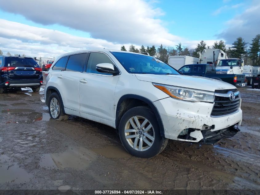 2016 Toyota Highlander Le V6 VIN: 5TDBKRFH1GS345436 Lot: 40229809