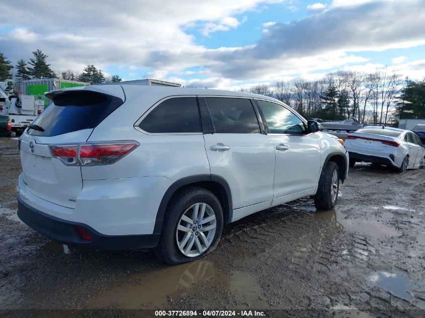 2016 Toyota Highlander Le V6 VIN: 5TDBKRFH1GS345436 Lot: 40229809