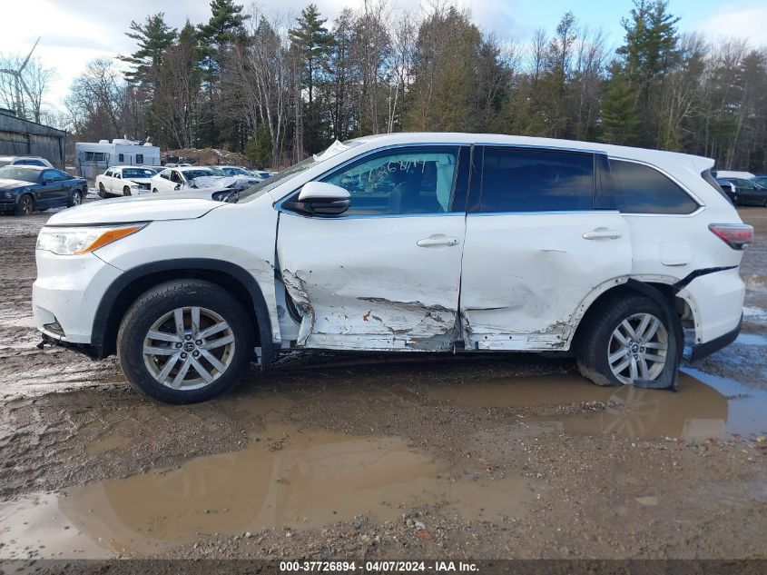 2016 Toyota Highlander Le V6 VIN: 5TDBKRFH1GS345436 Lot: 40229809