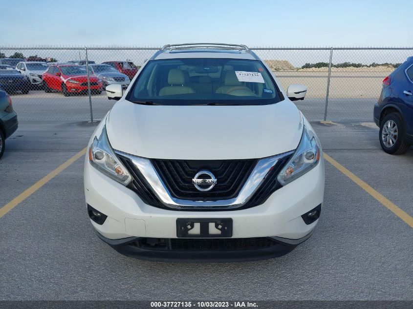 2016 Nissan Murano Sl VIN: 5N1AZ2MH1GN150262 Lot: 37727135