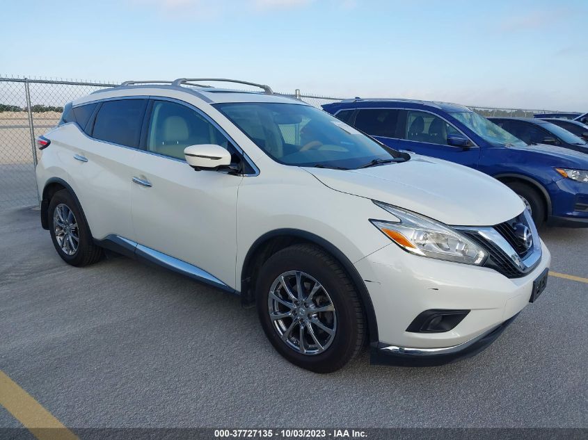 5N1AZ2MH1GN150262 2016 Nissan Murano Sl