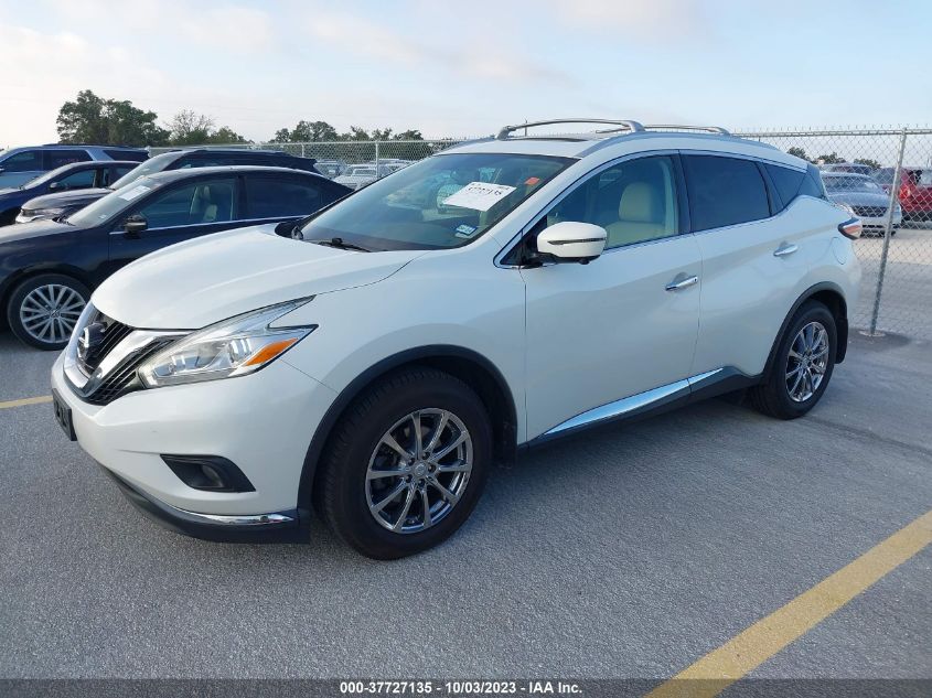 2016 Nissan Murano Sl VIN: 5N1AZ2MH1GN150262 Lot: 37727135