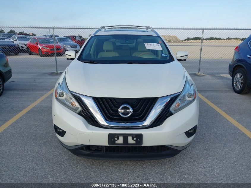 2016 Nissan Murano Sl VIN: 5N1AZ2MH1GN150262 Lot: 37727135