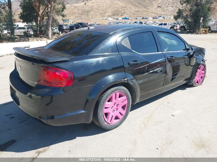 2013 Dodge Avenger Se VIN: 1C3CDZABXDN567139 Lot: 37727215