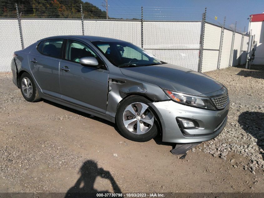 2016 Kia Optima Hybrid VIN: KNAGM4AD5G5093507 Lot: 37730798