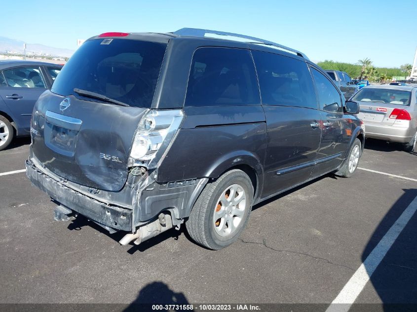 2008 Nissan Quest Sl VIN: 5N1BV28U88N120071 Lot: 37731558